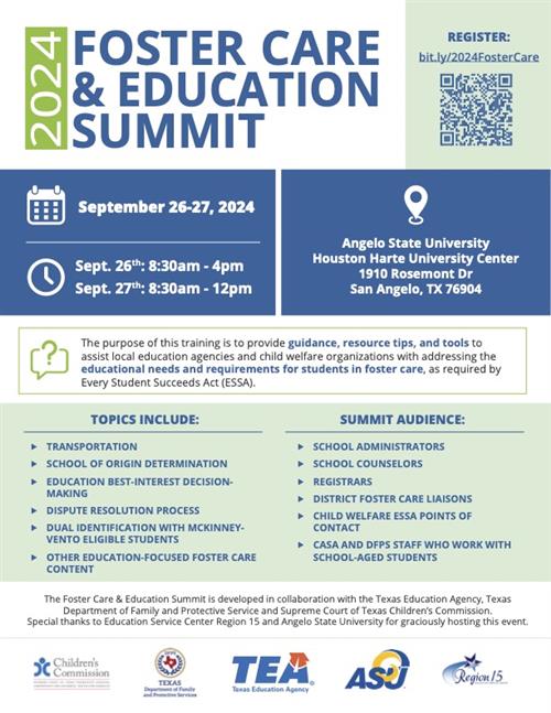 Foster Care Summit Flyer